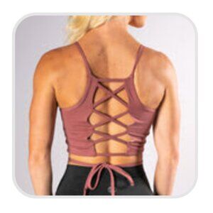 Til You Collapse Tempt Crop Top in sunkissed coral